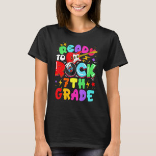 Kids Ready To Rock 7th Grade Guitar Back To School T-Shirt