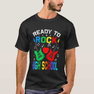 Kids Ready To Rock High School Back To School Guit T-Shirt