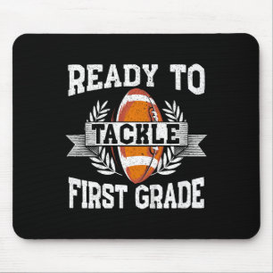Kids Ready To Tackle First Grade First Day Of Scho Mouse Mat