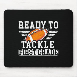 Kids Ready To Tackle First Grade Football First Da Mouse Mat