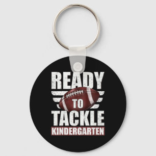 Kids Ready To Tackle Kindergarten Football First D Key Ring