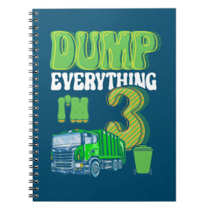 Kids Recycling Trash 3 Year Old Garbage Truck 3rd Notebook