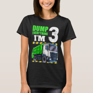 Kids Recycling Trash 3 Year Old Garbage Truck 3rd T-Shirt