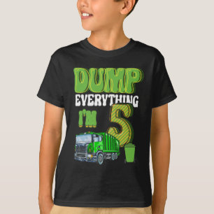 Kids Recycling Trash 5 Year Old Garbage Truck 5th T-Shirt