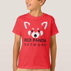 Kids Red Panda Shirt Red