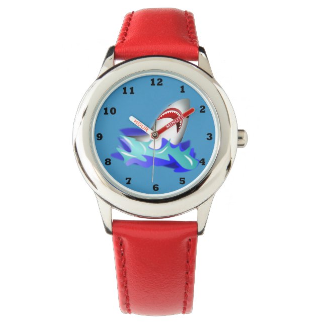 Kids Red Shark Watch (Front)