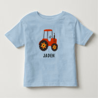 Kids Red Tractor Personalised Farm Vehicle