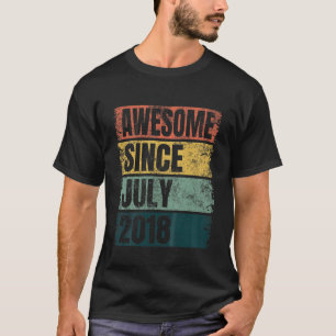 Kids Retro Colours 3Rd Birthday For Kids Awesome S T-Shirt