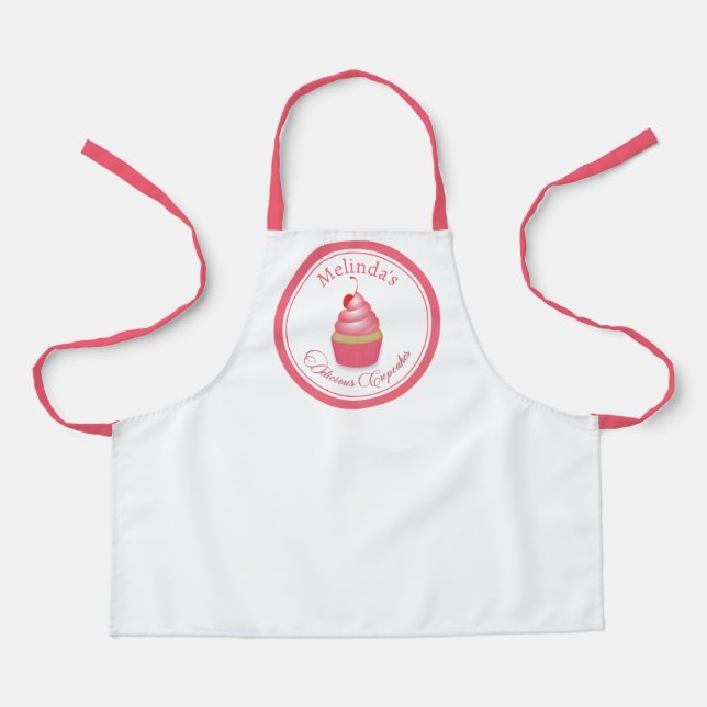 Kid's Retro Delicious Cupcakes Apron (Front)