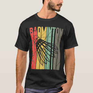 Kids Retro Dminton Player Sports Shuttle Dminton L T-Shirt