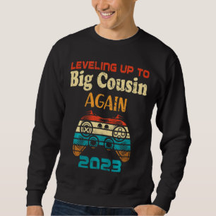Kids Retro Levelling Up To Big Cousin Again 2023 G Sweatshirt