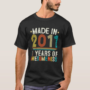 Kids Retro Sunset 11 Years Old Kids Boys Vintage 1 T-Shirt
