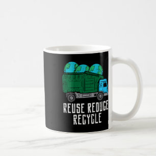 Kids Reuse Reduce Recycle Garge Truck Earth Boys K Coffee Mug