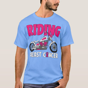 Kids Riding Breast Cancer Awareness Cool Motorcycl T-Shirt