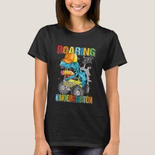 Kids Roaring Kindergarten Dinosaur Rex Back To Sch T-Shirt