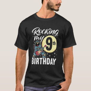 Kids Rocking My 9th Birthday I Electric Guitar Ast T-Shirt