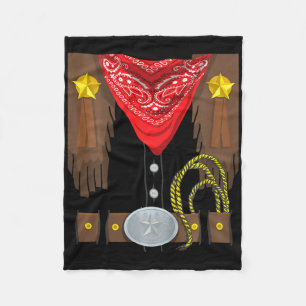 Kids Rodeo Outfit Halloween Costume Kids Cowboy Fleece Blanket