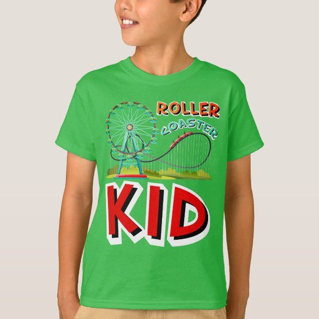 Kids Roller Coaster T-Shirt (Front)
