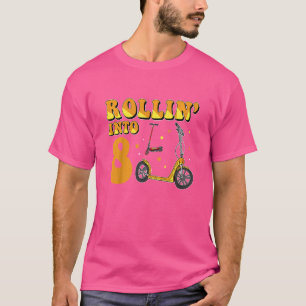 Kids Rollin Into 8 Electric Scooter 8 Year Old 8th T-Shirt