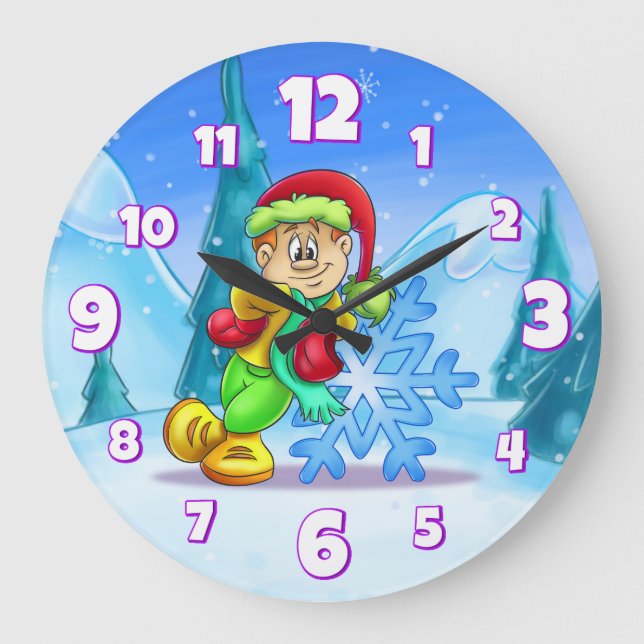 Kids Room Decor Round Clock (Front)