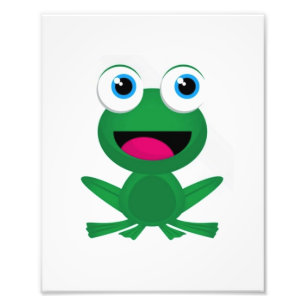 Kids Room Nursery Green Frog Photo Print