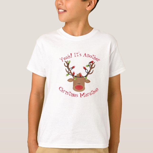 Kids Rudolph Christmas T-Shirt (Front)