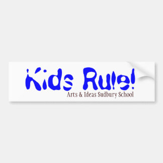 Kids Rule! Bumper Sticker