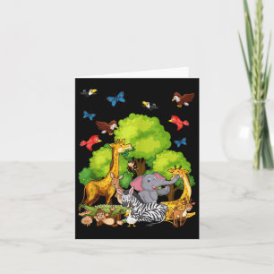 Kids Safari Animal Lovers Tank Top Card