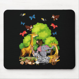 Kids Safari Animal Lovers Tank Top Mouse Mat