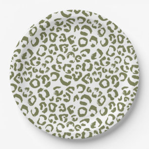 Kid's Safari Leopard Birthday Party Paper Plate