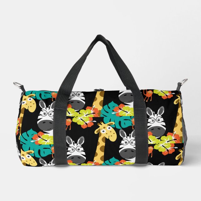 Kids Safari Nursery Art Bedroom Decor Duffle Bag (Front)
