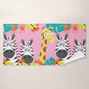 Kids Safari Nursery Beach Bath Towel