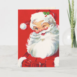 Kids Santa Claus Christmas Card