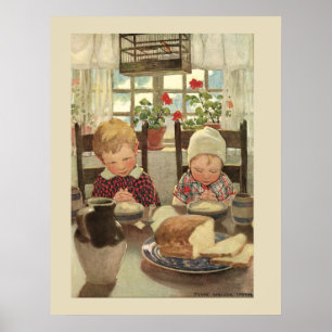 Kids Saying Grace Poster