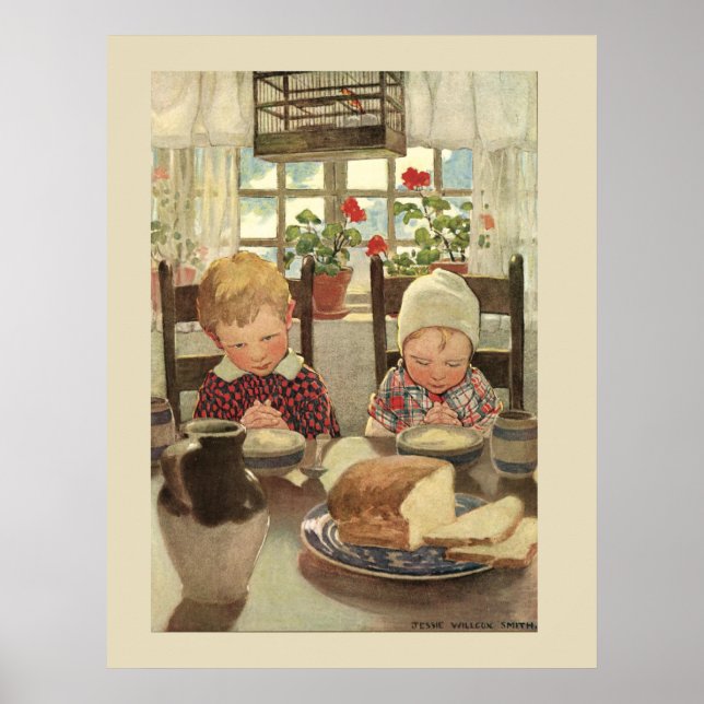 Kids Saying Grace Poster (Front)