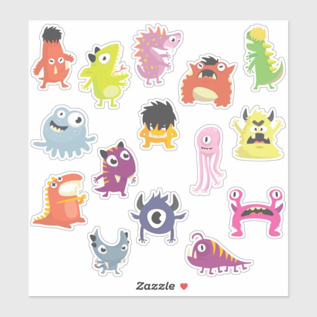 Kids Scary Not Scary Goofy Monsters (Sheet)