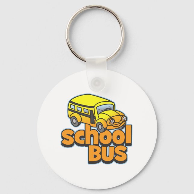 Kids School Bus Key Ring (Front)