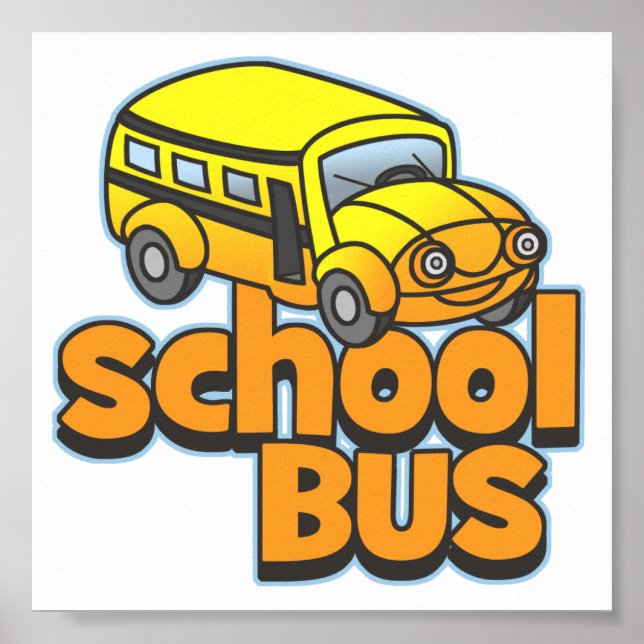 Kids School Bus Poster (Front)