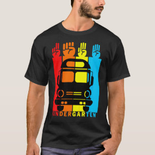 Kids School Bus Retro Vintage Kindergarten Class T-Shirt
