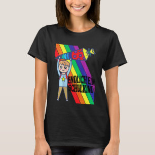 Kids School Enrolment Child Finally A School Chil T-Shirt