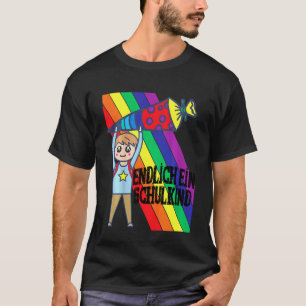 Kids School Enrolment Child Finally A School Chil T-Shirt