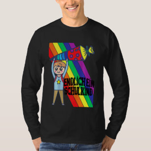 Kids School Enrolment Child Finally A School Chil T-Shirt