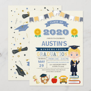 Kids School Graduation Announcement Invitation