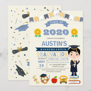 Kids School Graduation Announcement Invitation