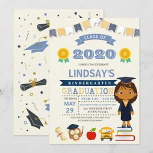 Kids School Graduation Announcement Invitation