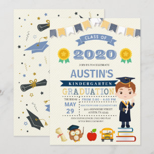 Kids School Graduation Announcement Invitation