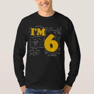 Kids Science Birthday boy 6 years T-Shirt