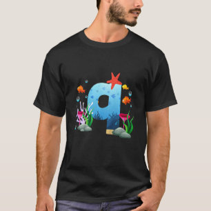 Kids Sea Animals Marine Underwater Creatures 9 Yea T-Shirt