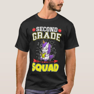 Kids Second Grade Squad Elementary Primary School  T-Shirt