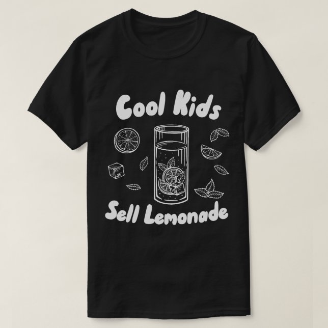 Kids Sell Lemonade Lemon Stand 1 T-Shirt (Design Front)
